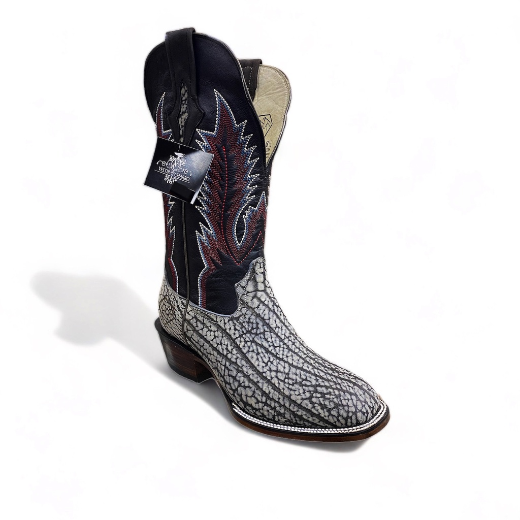 Botas de Cuello de Toro Original Punta 3X Color Negro - Rodeo Imports